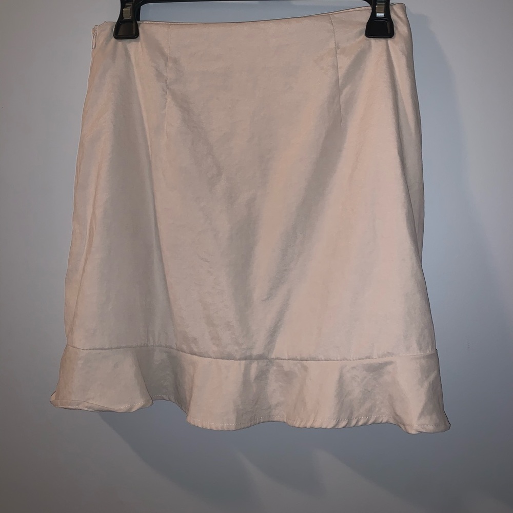 Wild Honey Beige Mini Skirt